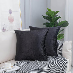 SAIMAZ luxurious crushed velvet cushion covers in a 2-pack on a styled sofa