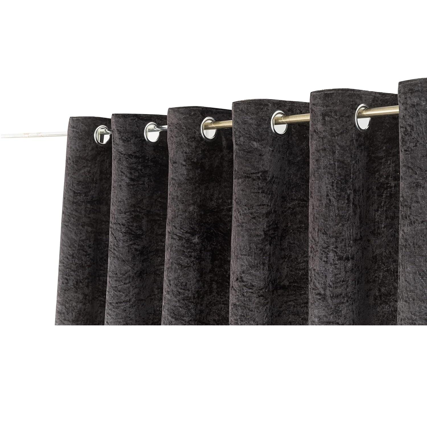 Luxury Crushed Velvet Curtains - for Bedroom, Living Room, Kitchen, and Office
