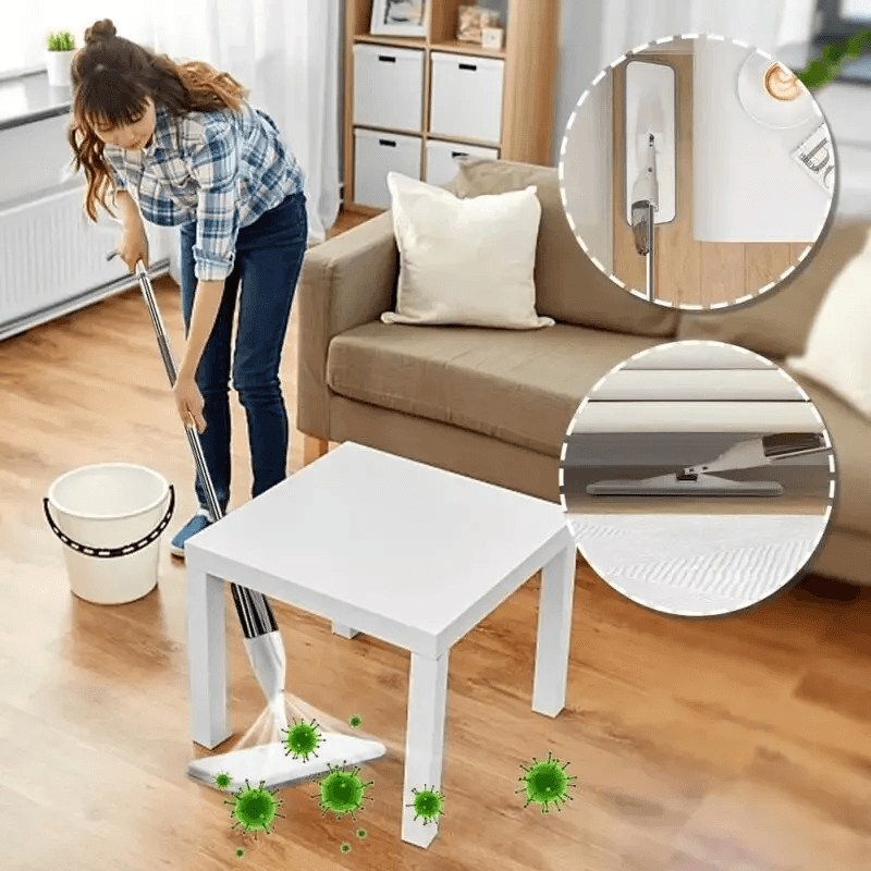 SAIMAZ spray mop set in use on tile floor